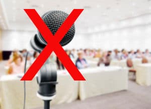 no-mics-at-corporate-meetings