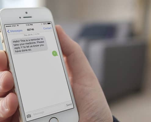 Medication Reminder App via Text Messaging Helps to Improve Clinical Trial Patient Adherence