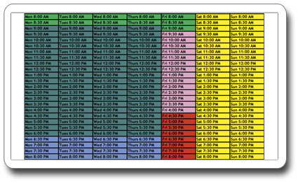 Custom Auto-Responders by Day and Time