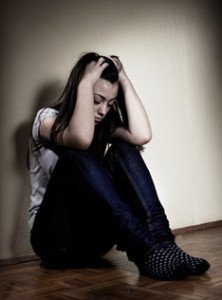 distressed teenager