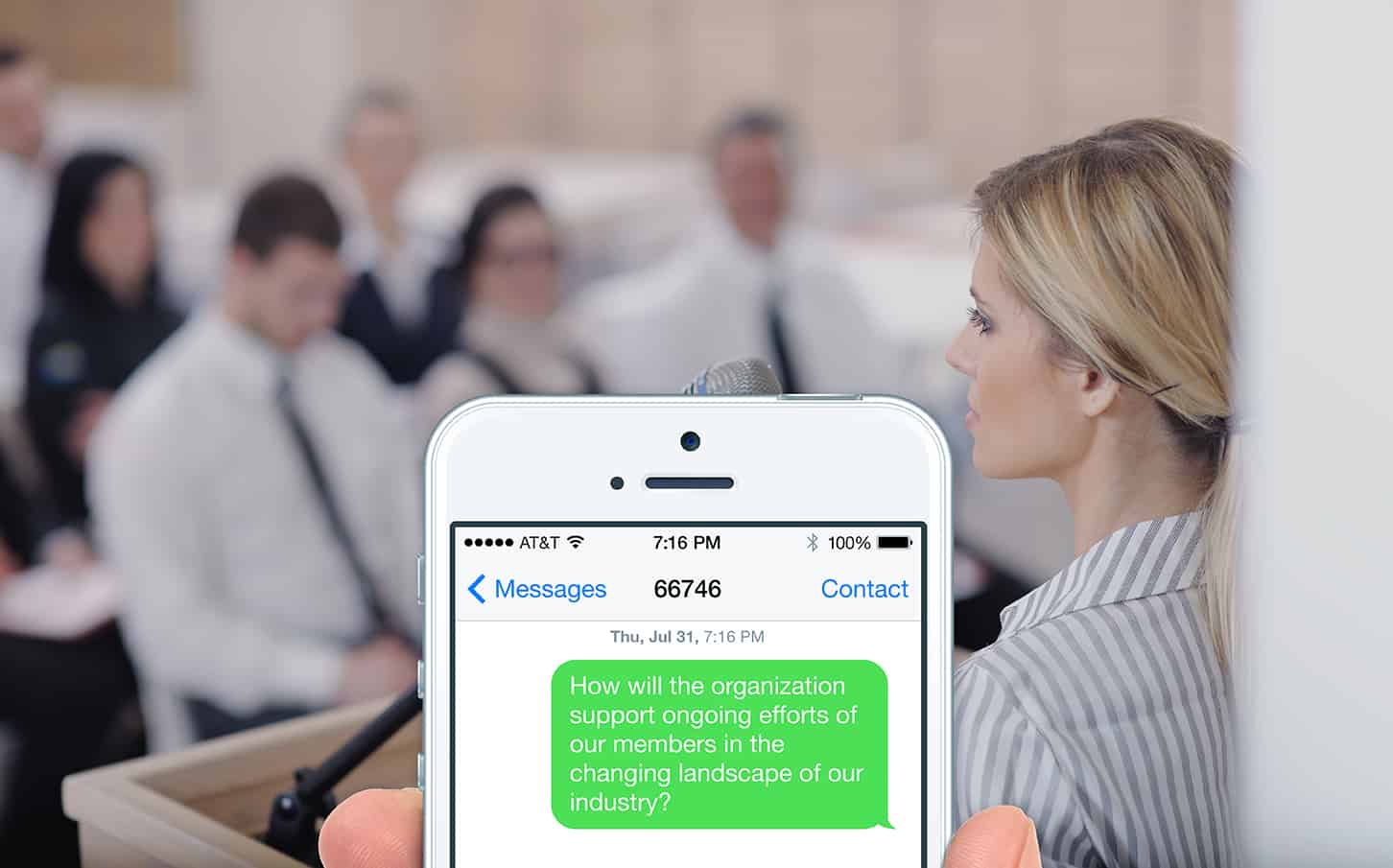 Text messaging for live events, conferences and meetings.