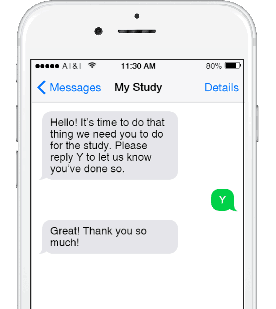 Improve research subject compliance with Mosio text messaging software